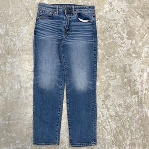 American Eagle Jeans Mens 30x30 Blue Pants Athletic Fit Straight Denim Tag 30x27